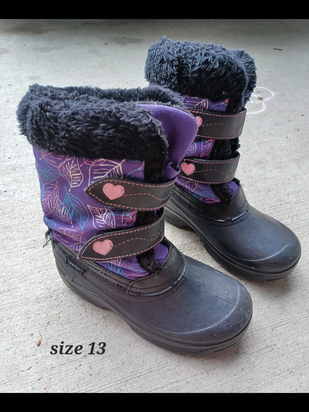Purple Snow Boots